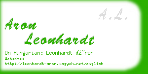 aron leonhardt business card